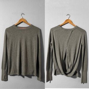 lululemon athletica Gray Crew Neck Sweater